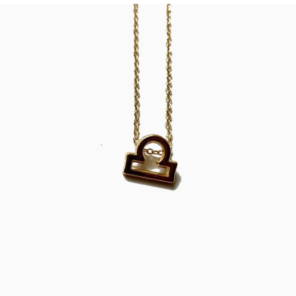 Libra zodiac necklace